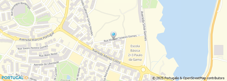 Mapa de Rua Manuel Teixeira Gomes