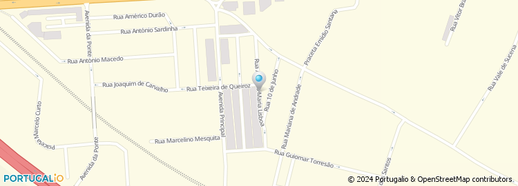 Mapa de Rua Mário António Sequeira do Carmo