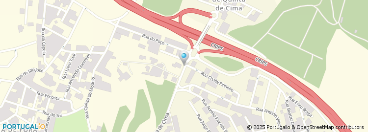 Mapa de Rua Quinta de Cima