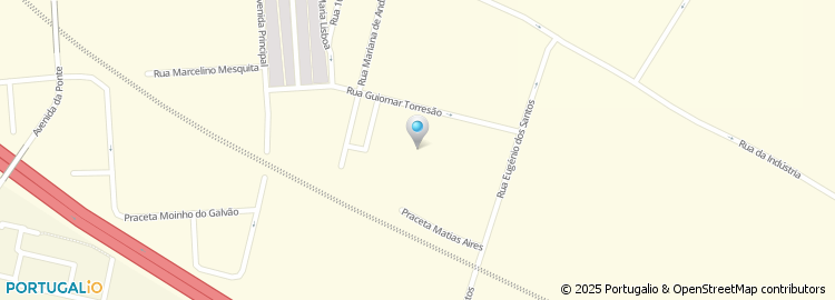 Mapa de Rua Raul de Carvalho