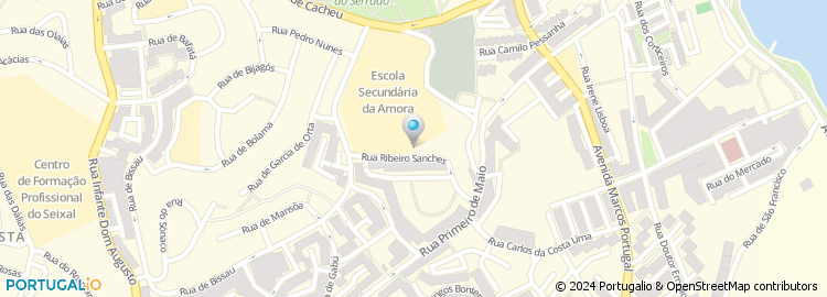 Mapa de Rua Ribeiro Sanches