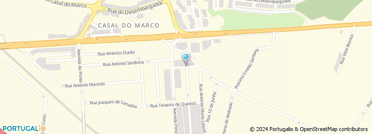 Mapa de Rua Rodrigues Lobo