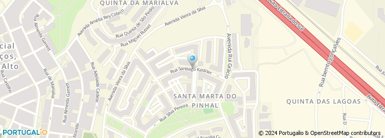 Mapa de Rua Santiago Kastner