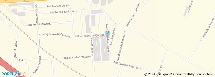 Mapa de Rua António Maria Lisboa