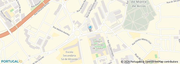 Mapa de Seminario Conciliar de Braga