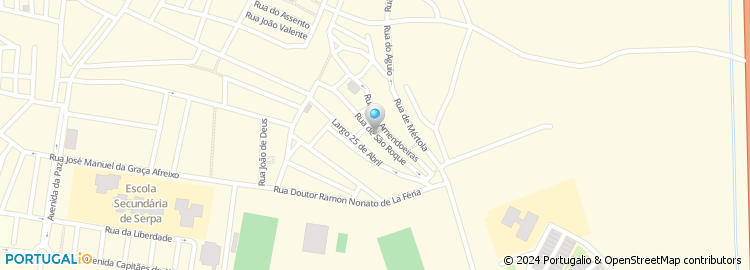Mapa de Rua de São Roque