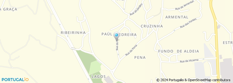 Mapa de Serralharia Civil Tapir - Tavares de Pinho & Irmão, Lda