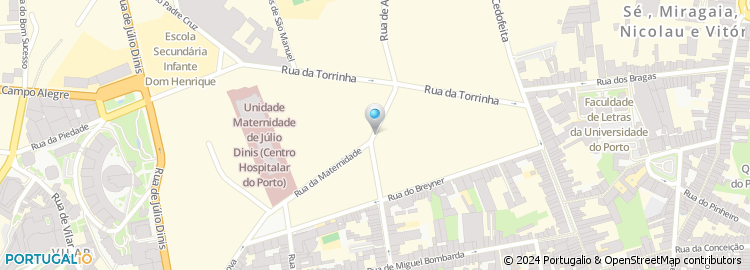 Mapa de Serv. Acção Social Universidade Porto