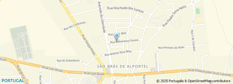 Mapa de Serv. de Finanças de São Bras de Alportel