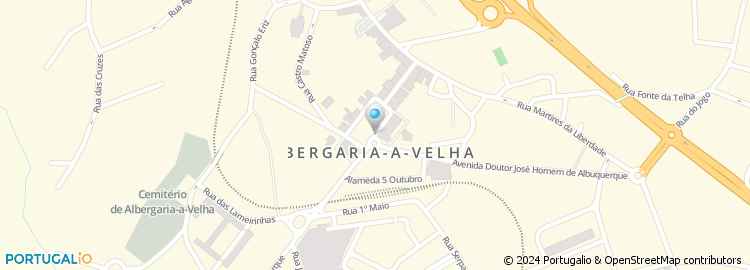 Mapa de Serv. Municipalizados de Aguas Saneamentos de Albergaria - A - Velha