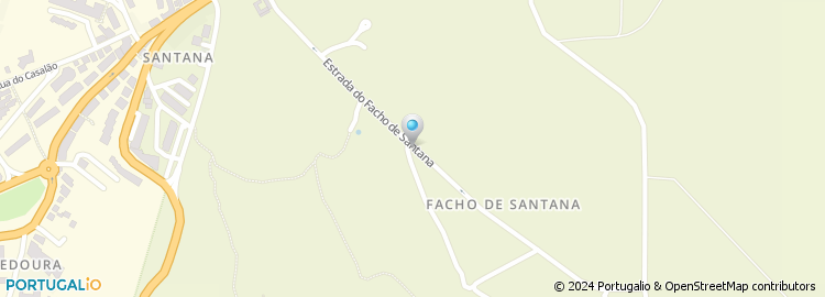 Mapa de Estrada do Facho de Santana