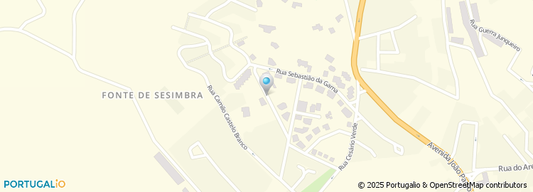 Mapa de Rua Almeida Garrett