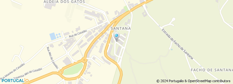 Mapa de Rua Chafariz de Santana