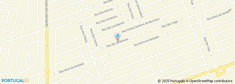 Mapa de Rua das Amoreiras