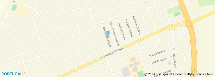 Mapa de Rua Gregório Lopes