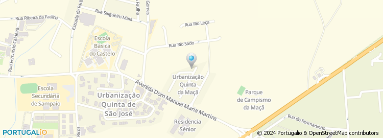 Mapa de Rua Rio Cávado