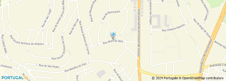Mapa de Rua Alves da Silva