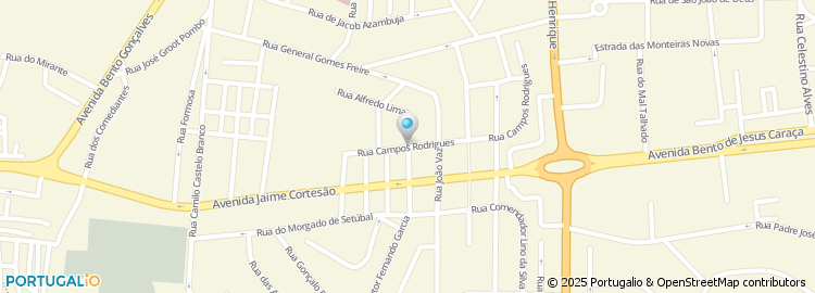 Mapa de Rua Campos Rodrigues