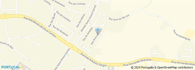 Mapa de Rua da Serra do Louro