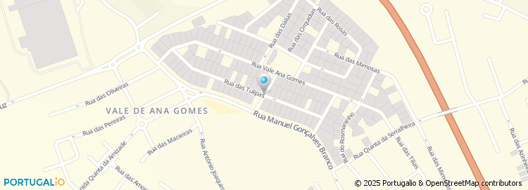 Mapa de Rua das Camélias