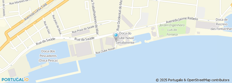 Mapa de Rua do Clube Naval