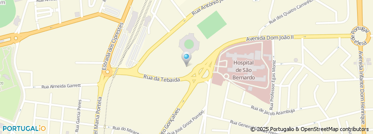 Mapa de Rua do Jardim de São Bernardo