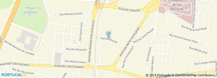 Mapa de Rua do Mirante