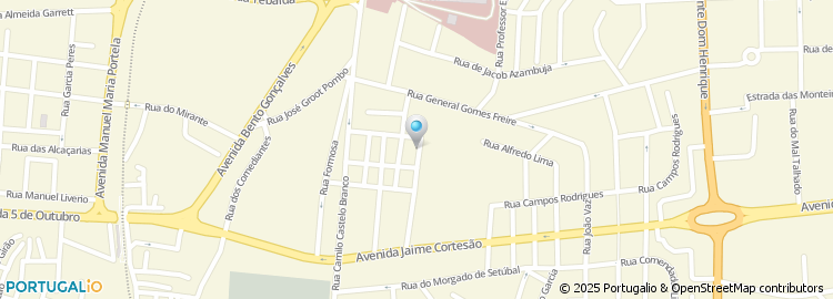 Mapa de Rua do Moinho de Maré