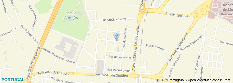 Mapa de Rua dos Aviadores Gago Coutinho e Sacadura Cabral