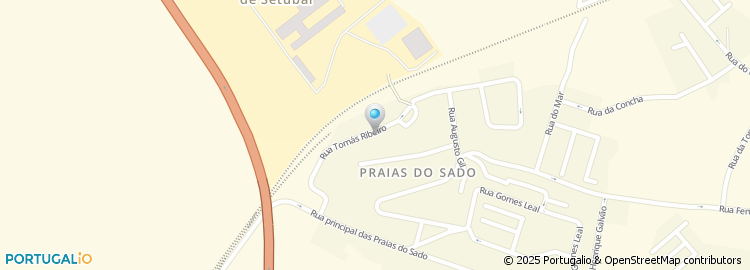 Mapa de Rua Tomás Ribeiro