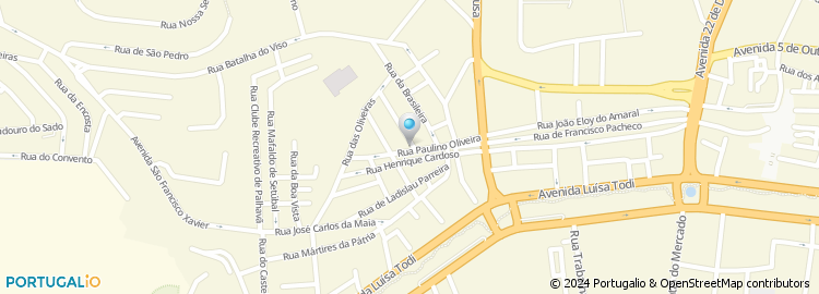 Mapa de Rua Paulino de Oliveira