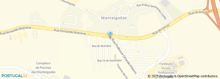 Mapa de Travessa de São Simão