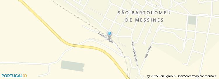 Mapa de Rua da Estação de Caminho de Ferro