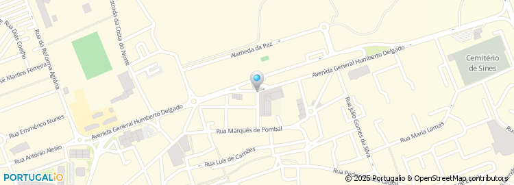 Mapa de Rua 1º de Dezembro