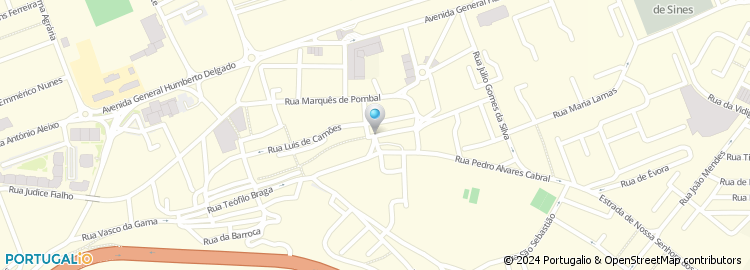 Mapa de Rua Paulo da Gama