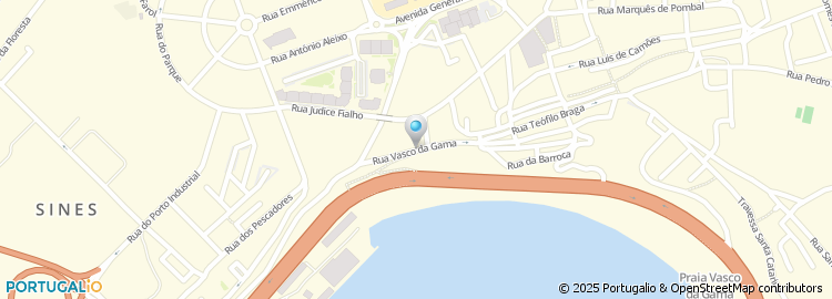 Mapa de Rua Vasco da Gama