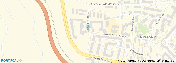 Mapa de Avenida Aquilino Ribeiro