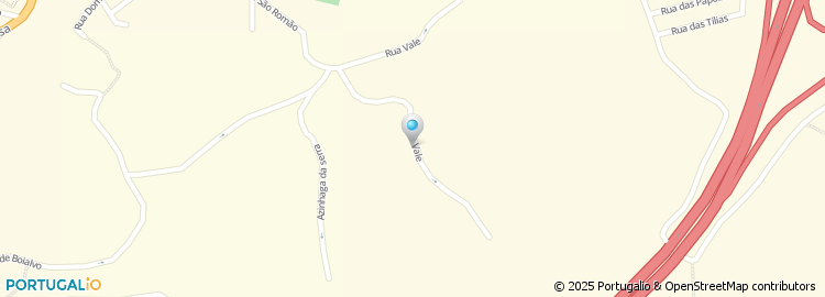 Mapa de Estrada de São Romão