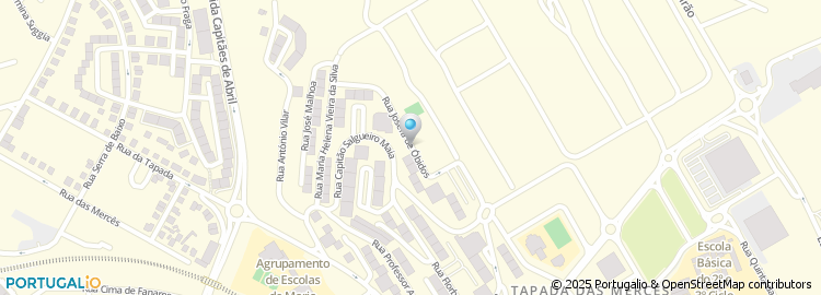 Mapa de Rua Aquilino Ribeiro