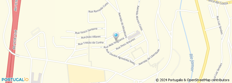Mapa de Rua Alda Nogueira