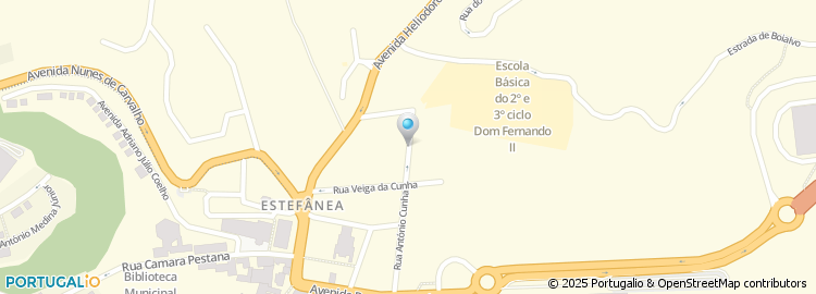 Mapa de Rua António Cunha