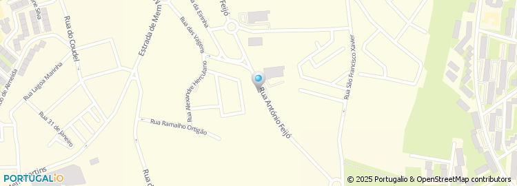 Mapa de Rua António Feijó