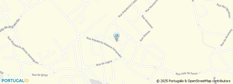 Mapa de Rua Arquiteto Siza Vieira