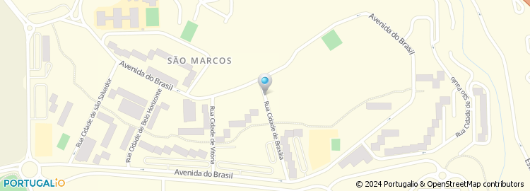 Mapa de Rua Cidade de Brasília