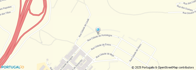 Mapa de Rua Cidade de Portalegre