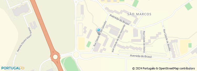 Mapa de Rua Cidade de São Salvador