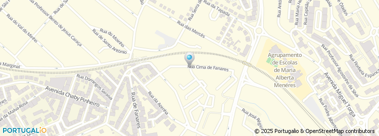 Mapa de Rua Cima de Fanares