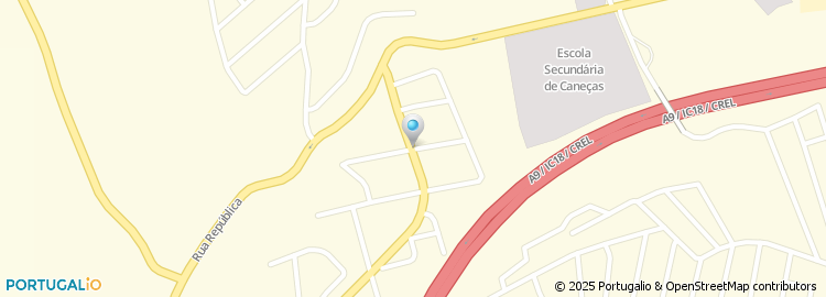 Mapa de Rua da Rainha Santa