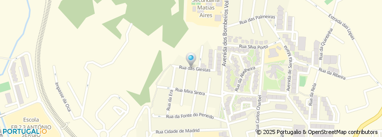 Mapa de Rua das Giestas