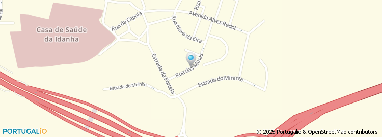 Mapa de Rua das Minas